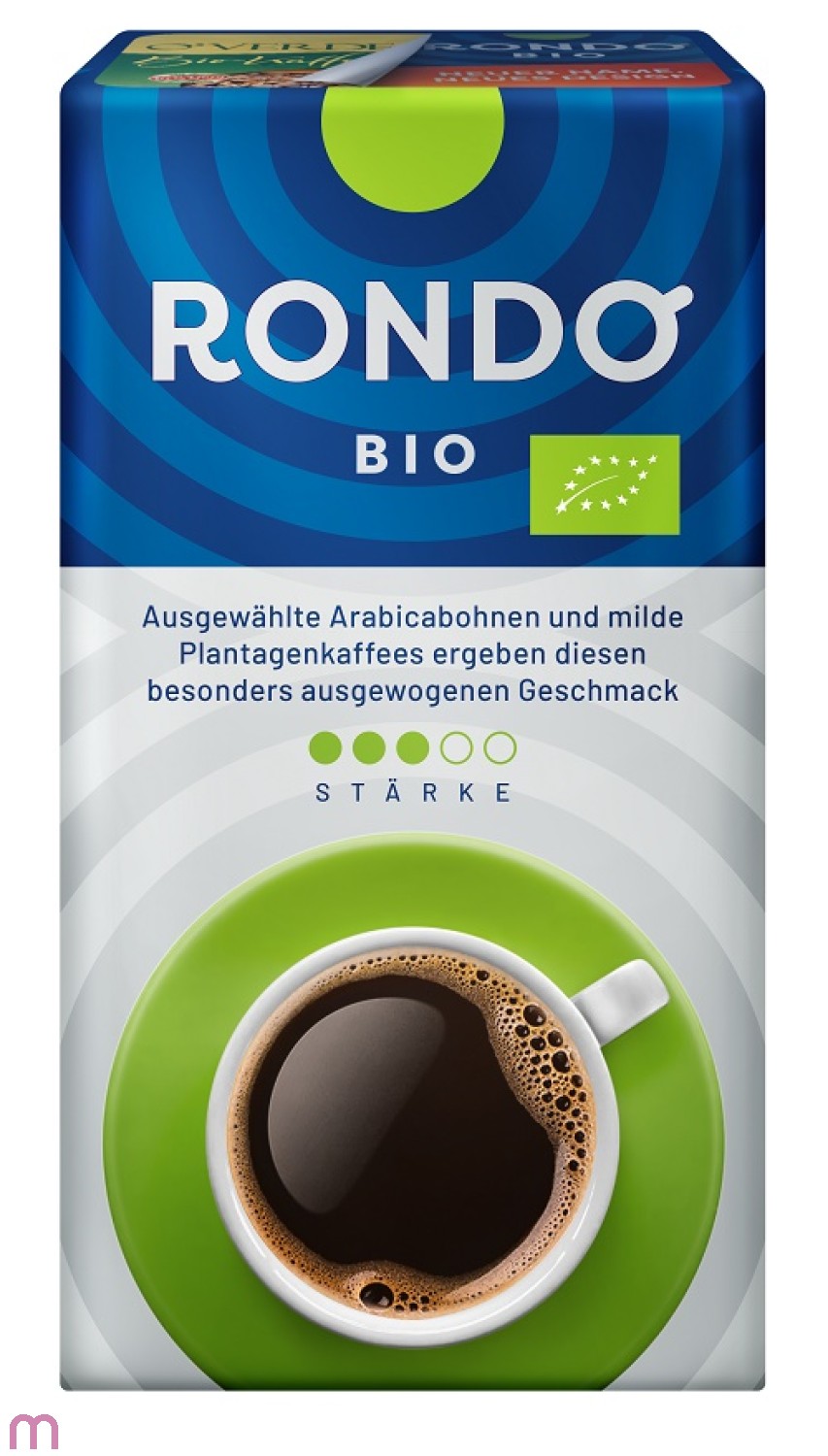 Röstfein Rondo Bio  Filterkaffee Gemahlen, vakuumverpackt 500g